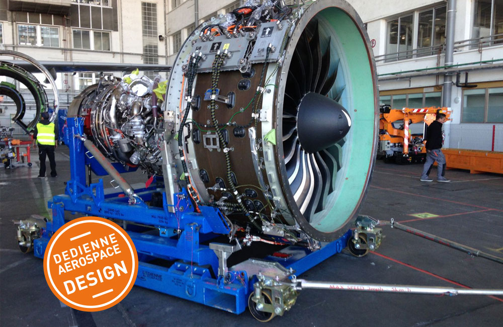 Engine Stands, Dedienne Aerospace aircraft tooling, engine tooling, GSE and tooling services